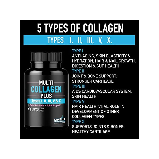 Dr. Emil Nutrition Multi Collagen Plus Pills (Type I, II, III, V, X