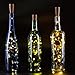 AnSaw Rechargeable Wine Bottle String Lights 3 Pack USB Powered 20LED Bottle Cork Lights Starry Fairy Home Twinkle Cork Shape Decor Lights for Party, Christmas, Halloween,Wedding (Warm White)