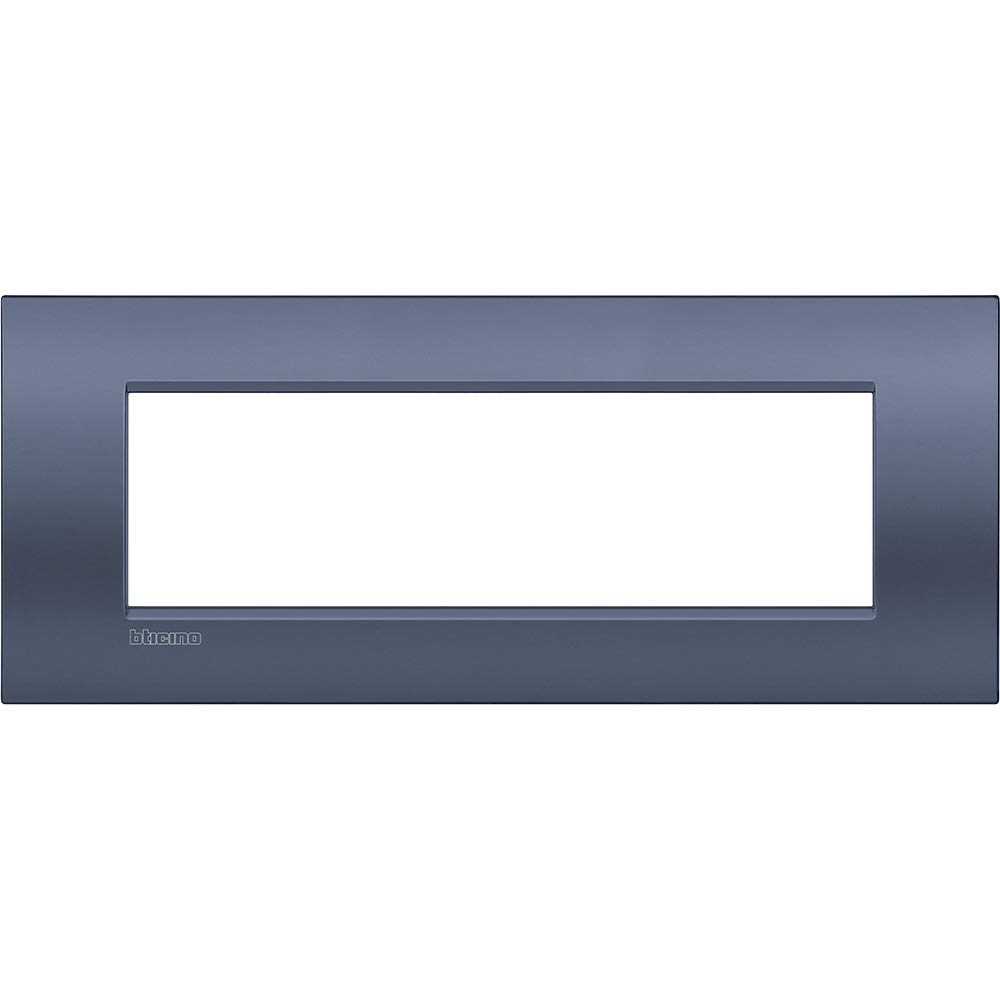 BTicino lnc4807bm Plate LIVINGLIGHT Air 7 Modules, Blue Moon
