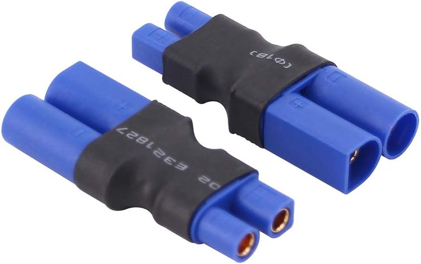 OliRC 2pcs Male EC5 to Female EC3 Connector Adapter(C107-2), Blue, Small - Image 3
