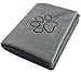 KinHwa Dog Towel Super Absorbent Microfiber Dog Drying Towel Soft Pet Bath Towel for All Dogs and Cats with Embroidered Paw Print 30inch x 50inch Gray