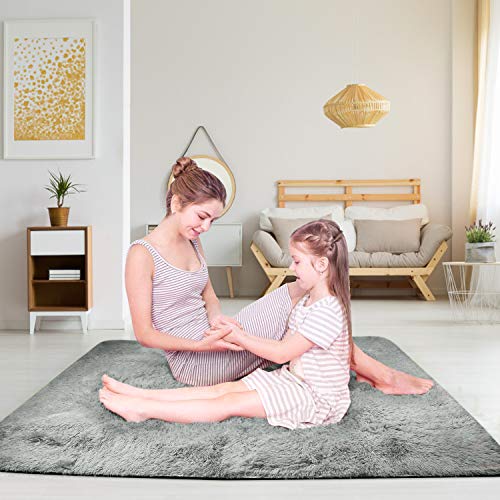 image for BlueSnail Super Ultra Soft Modern Shag Area Rugs, Bedroom Livingroom S