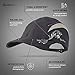 TrailHeads Folding Bill Running Hat for Women | Summer Cap with UV Protection - Charcoal/Grey Print