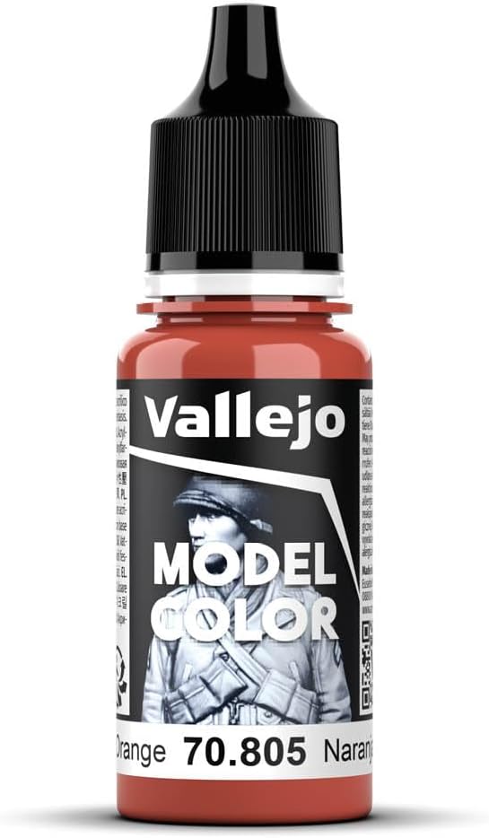 Vallejo Model Color German Orange 17 ml Acrylic Paint Waterbased Non-Toxic