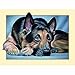 FAIRYLOVE 35×45 Diamond Painting Kit Dog Paint with Diamonds Dotz Kit Art Craft Kit Cross Stitch,German Shepherds
