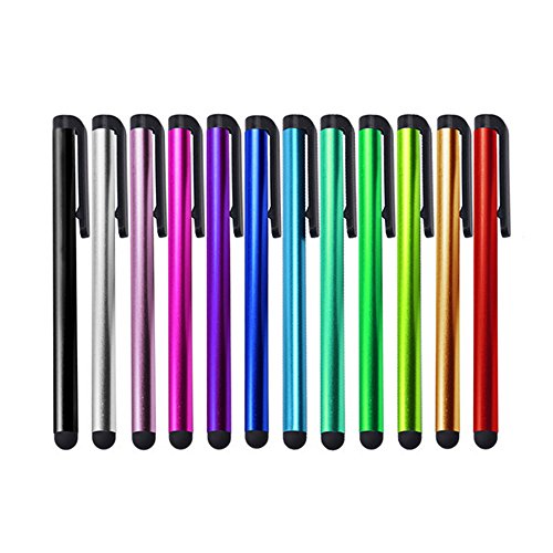 10 Pack Stylus Pen, IC ICLOVER Premium 4.1 inch Metal Universal Touch Screen Capacitive Styli for Apple iPhone 8 8 Plus 7 iPad, Samsung Galaxy S8 S8+ S7 S6 Edge S5, Tablets All Touch Screen Devices