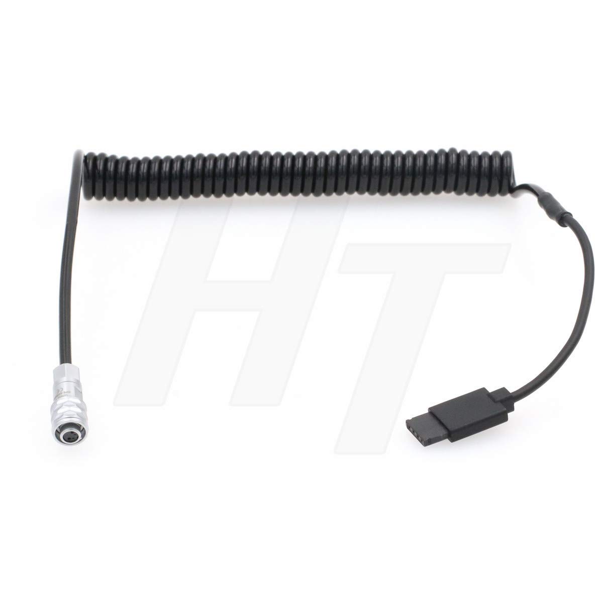 HangTon BMPCC 6K 4K Pocket Cinema Camera 2 Pin Power Cable for DJI Ronin-S 12V to Blackmagic Design (spiral cable)