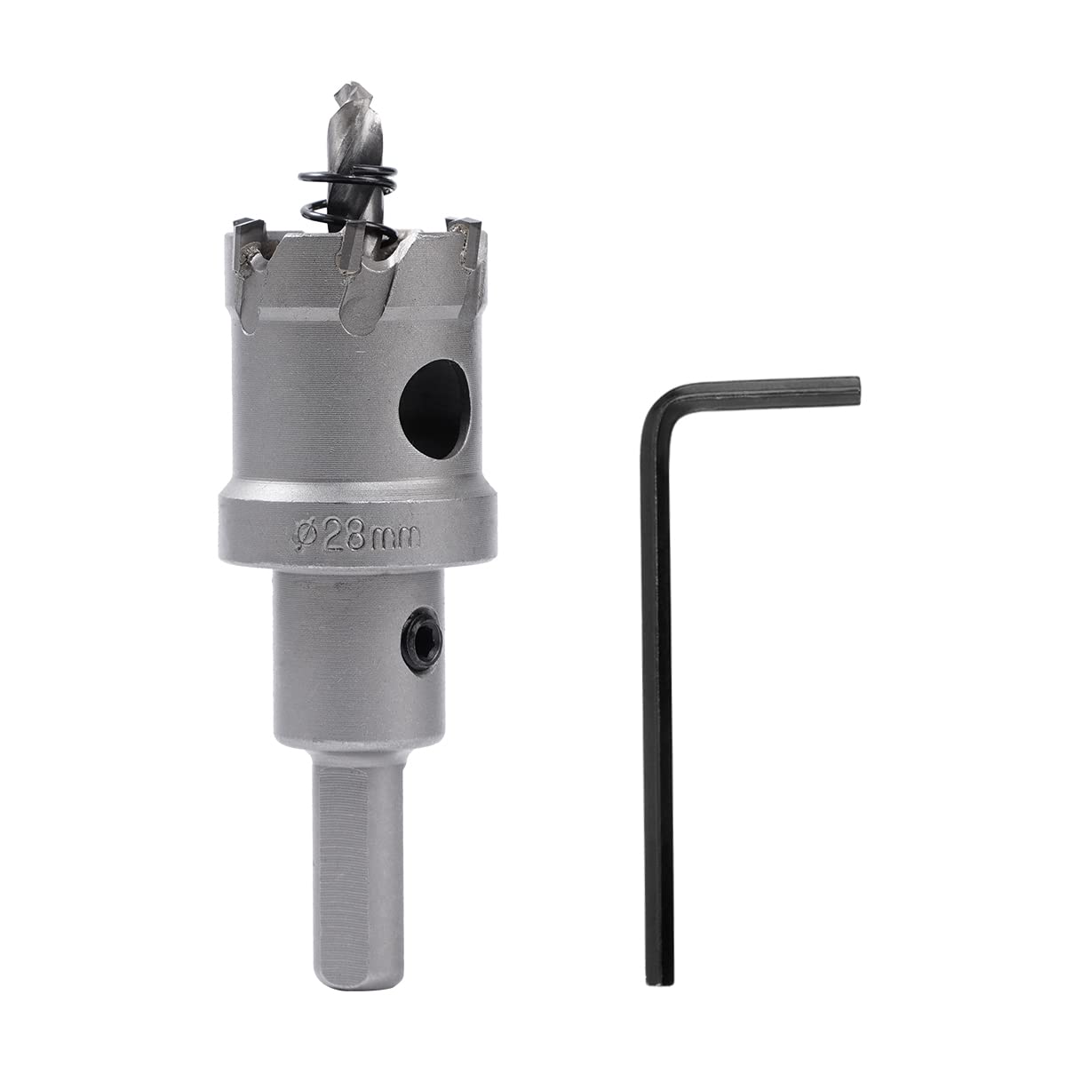 Dribotway Bi-Metal Hole Saw 28mm TCT Carbide Heavy Duty Industrial Grade Stainless Steel Hole Cutter for Mental Wood Stainless Steel Plastic Copper