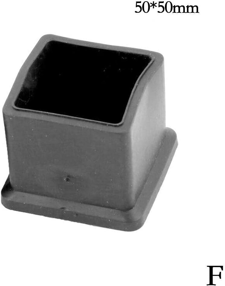 Gaibian 4 Pcs Chair Leg Caps Feet Pads Anti Slip Chair Leg Protectors Square Furniture Feet Pads Table Cover Floor Scratches Protectors For 20 50mm Chair Cap 50 50mm Furniture Cups