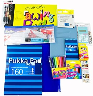 Junior childs stationery gift pack - pink or blue themed