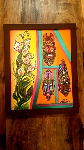 Painting with Flower amd Rustic masks