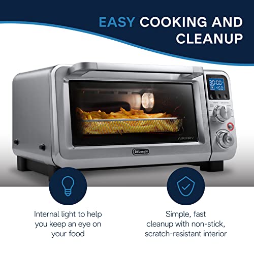 De'Longhi Air Fry Oven, Premium 9in1 Digital Air Fry Convection Toaster Oven, Grills, Broils
