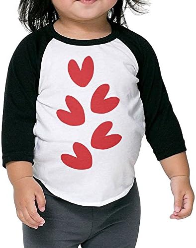 FBIIIOU Red hearts Pattern Vector Graphic Art Fashion Funny T-Shirts