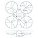 BETAFPV Beta75 Pro 2 FPV Whoop Frame Kit with Gemfan 2 Sets 40mm 4-Blade Props 1.0mm Shaft Blue FPV Propellers for 0802 Brushless Motor Tiny Whoop Drone Beta75 Pro 2 Beta65X