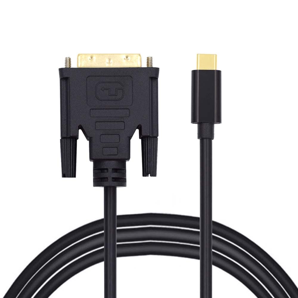 cablecc USB 3.1 Type C USB-C Source to DVI 1080P 60hz Displays Male Monitor Cable for Laptop 1.8m — image 1