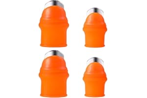 Zehhe 4 Pack Professional Garden Silicone Thumb Knife, Harvesting Plant Knife,Finger Knife Picking for Trim Gardening Tools and Also be Your Good Help in Kitchen (4T)