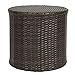 Best Choice Products Outdoor Wicker Rattan Barrel Side Table Patio Furniture Garden Backyard Pool