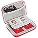 BOVKE 2-in-1 Carrying Case Compatible with Samsung T5 T3 T1 Portable 250GB 500GB 1TB 2TB SSD USB 3.1 Type C Hard Drive External Solid State Drives, Red