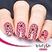 Whats Up Nails - Splatters Vinyl Stencils for Nail Art Design (2 Sheets, 24 Stencils Total)