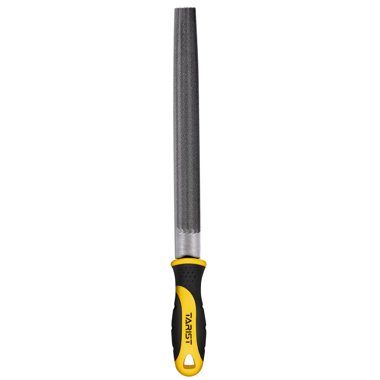 TARIST 10 inch Half Round Metal File, Professional Carbon Steel File, Tool Sharpener for Professionals and DIY