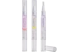 SASSYTIP Nail Strengthen Oil Pen | Fast-Absorbing Cuticle Oil with Biotin & Ginseng | For Brittle & Peeling Nails | Jasmine, Rose, Lemon Scents | Home, Office, Travel Use (3PCS)
