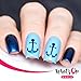 Whats Up Nails - Nail Vinyl Stencils Variety Pack 4pcs (Anchor, Palm, Hibiscus, Butterflies) for Nail Art Design