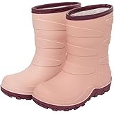 FUNCOO PLUS Kids Winter Rain Boots, Insulated Warm Snow Boots, Children Waterproof Mud Boots for Boys and Girls, Toddler/Little Kid/Big Kid