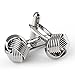 UHIBROS Mens Cuff Links Polished Finish Stainless Steel Luxury French Tuxedo Shirt Cufflinks for Men