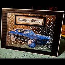 KWELLAM Grain Plastic Embossing Folders for Card
