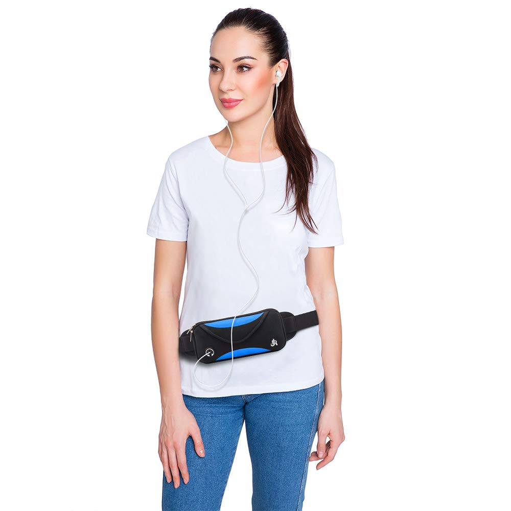 Y&R Direct Fanny Pack Running Belt Pouch Slim Soft Nylon Water Resistant Waist Bag for Man Women Walking Hiking Jogging Carrying iPhone Xs / 8 Plus Samsung S10 Plus/Note 8 Great Gifts
