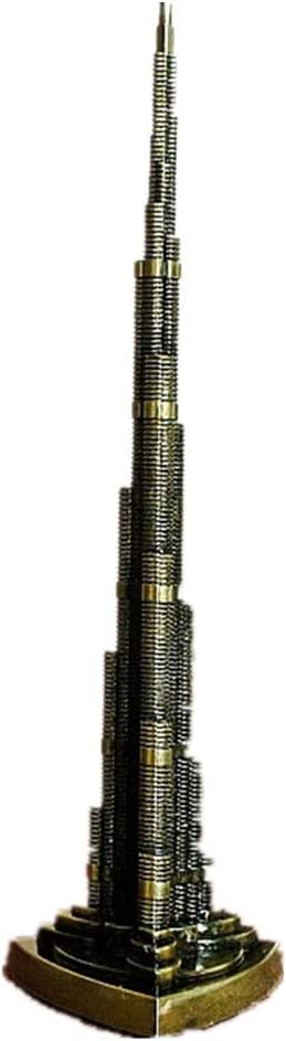 Jollin Travel Gifts Burj Khalifa Tower Models Statue Handmade Arts Crafts Collectible Souvenirs for Tabletop Home Decoration Kids Adult Gift