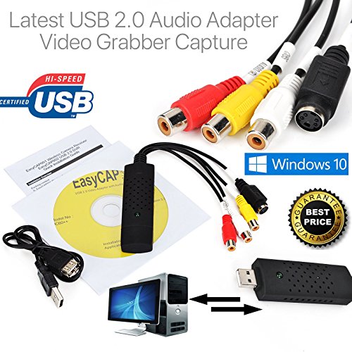 Buy Capture Card Video USB 2.0 VHS to DVD Adapter Converter EasyCap for