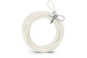 Aoneky 47ft 1/4'' Stainless Steel Replacement Tennis Net Cable, Tennis Court Net Headline Wire Cable