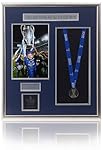 Large Hand Signed Juan Mata European Cup medal Presentation CHELSEA FC