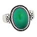 Mojo Classic Pattern Antique Sterling Silver Plating Oval Stone Color Change Mood Ring MJ-RS009 (9)