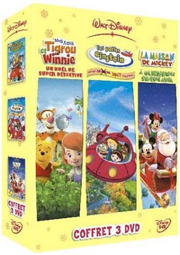 Coffret Disney Channel - La Maison De Mickey : A La Rescousse Du Père Noël + Mes Amis Tigrou & Winnie : Un Noël De Supers Détectives + Les Petits Einsteins : Notre Grande Super Aventure