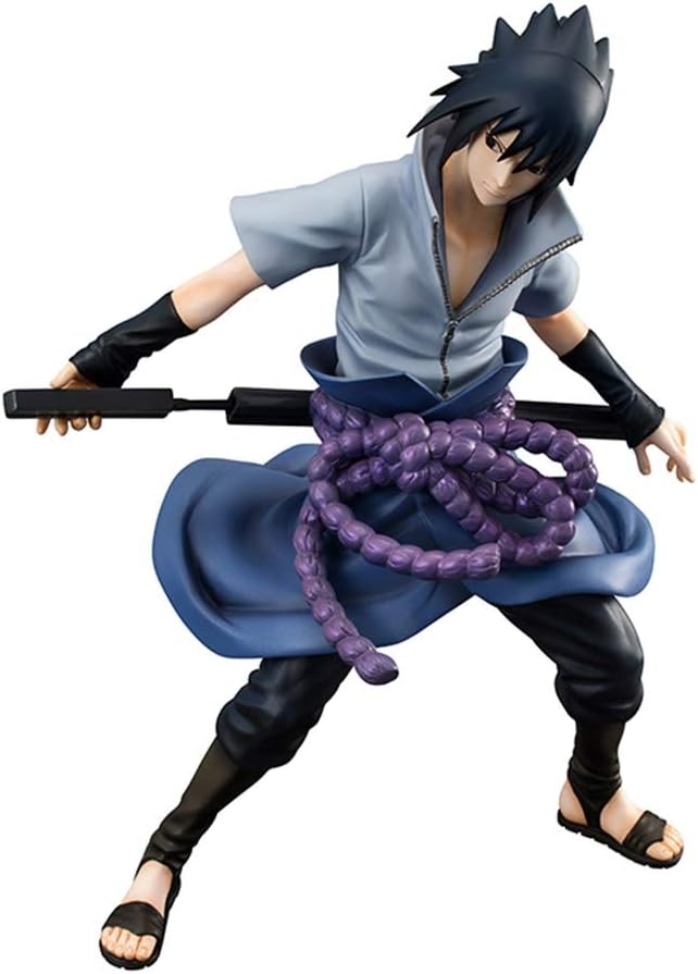 Jjzhb Drawing knife Uchiha Sasuke Naruto Statue Shippuden Figure Festival Gift Collection High 20cm