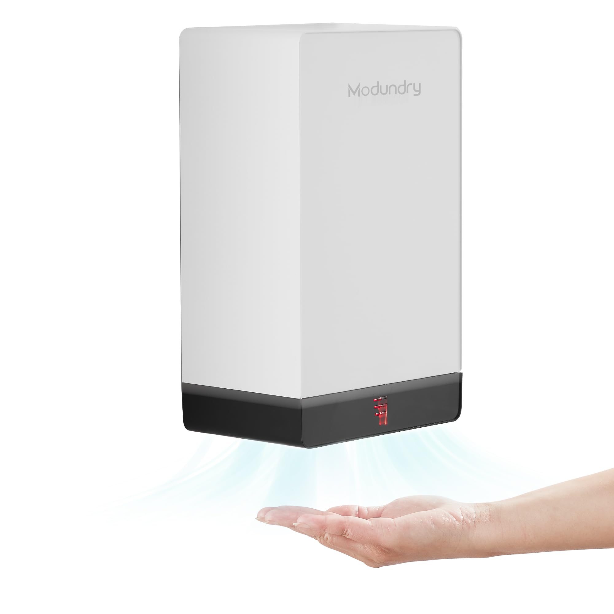 Modundry Automatic Hand Dryer, High Speed Hand Dryer 7s Fast Dry, Commercial Electric Hand Dryers for Office, Bathroom and Toilet 1000W, White