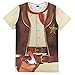 Funny World Men's Western Cowboy Halloween T-Shirts