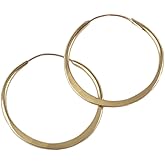 Hoop Earrings, Handmade, Endless Hoops, 4 Sizes, Hammered Brass and Copper