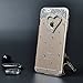 IC ICLOVER for Phone 6/6s Plus Case, Perfect 3D Crystal Rhinestone Diamond Bling Bumper Skin Case Glitter Hard Case Cover -Heart