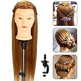 Neverland Beauty Professional 26"Super Long 70% Real Hair Training Head With Free Clamp For College and Professional Use