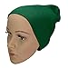 DALIX Solid Color Beanie Cap 8 inch Winter Hat Warm Snowboard Ski Hat Dark Green