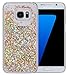 S7 Case Floating Liquid Style , Diamond Flowing Liquid Bling Glitter Sparkle Quicksand BLLQ Hard PC Case for Samsung Galaxy S7 , Diamond Twinkle Gold