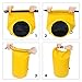 YOKIRIN Waterproof Dry Bag Lightweight Floating Roll Top Sack Backpack for Beach, Boating, Fishing, Rafting, Swimming, Camping, Hiking, Fishing and Snowboarding (Yellow)