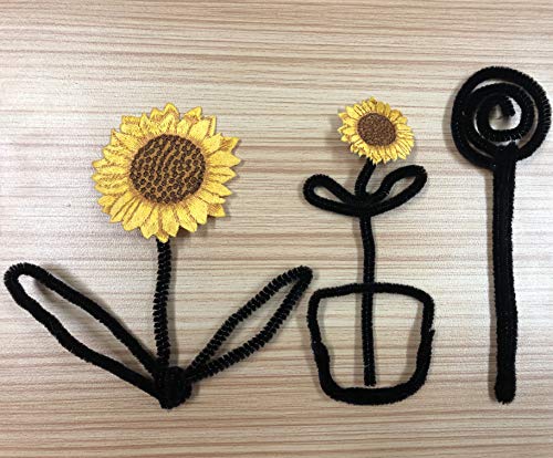 Gnognauq 400 Pcs Black Pipe Cleaners Set Chenille Stems Craft Pipe Cleaners for Arts and Crafts (12 Inch)