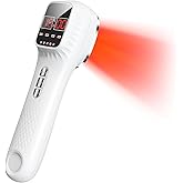 Red Light Therapy Device with Stand for Body Muscle Joint Pain Relief, Portable Infrared Light Therapy Wand with 16 * 650nm + 3 * 808 nm