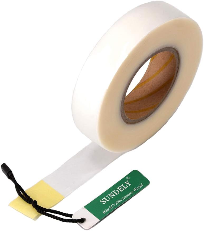 SUNDELY Iron on Hot Melt Seam Sealing Repair Adhesive Fusible Tape Roll 2 Layer for Waterproof PU Coated Fabrics Sportswear Outdoor Gear Raincoat Tent Awning (Clear, 1.1" X 65' (28mm X 20m))