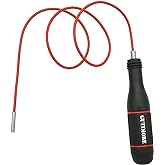 GUTIMORE Flexible Magnetic Pickup Tool, 4mm Magnet Pickup Long Flexible Magnet Snake Pickup, 28" Overall Length for Pickup Parts in Small Gaps