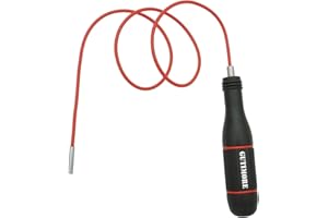 GUTI-MORE GUTIMORE Flexible Magnetic Pickup Tool, 4mm Magnet Pickup Long Flexible Magnet Snake Pickup, 28" Overall Length for Pickup Parts in Small Gaps